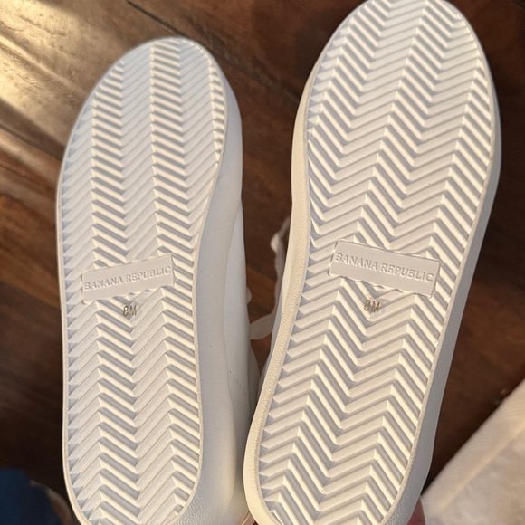 Banana Republic- White Leather Lace-Up Sneakers- minimalist luxury-NIB - Picture 9 of 13